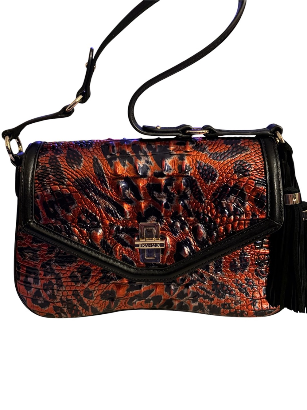 Brahmin Red Leopardess Nerida Shoulder Bag - NWT